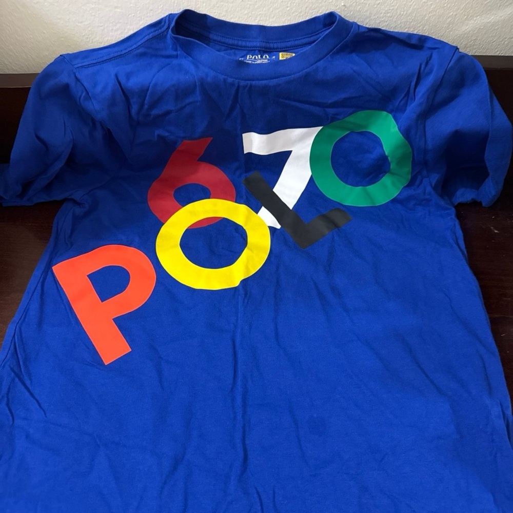 Ralph Lauren Boys' Royal Blue POLO 67 Graphic Tee